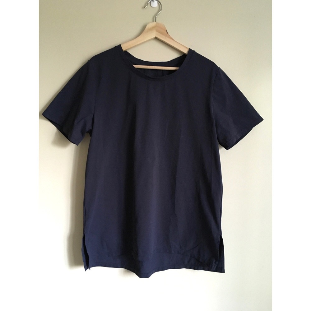 Andar Mens Performance Short Sleeve Tee Navy Blue Shirt Size 8 / L
